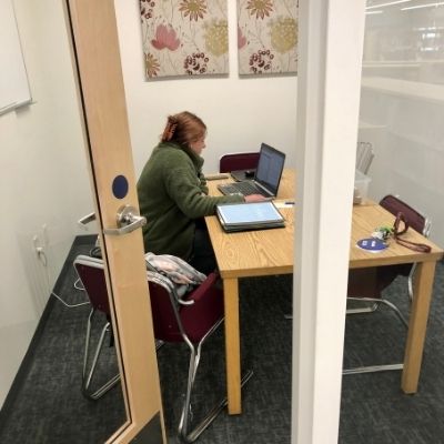 Study Room showing a table with seating for four.